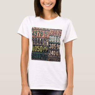Vintage License Plates T-Shirt