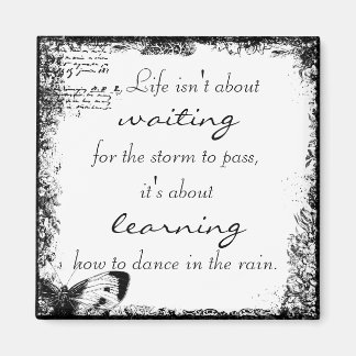 Vintage Life Dance Quote Magnet