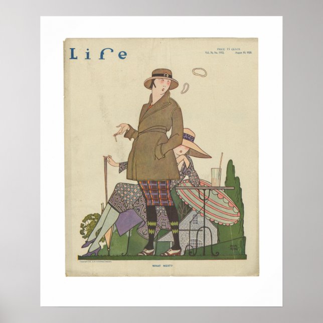 Vintage Life Magazine Poster August 19, 1920 (Front)