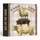 Vintage life on the farm add 3 ring binder