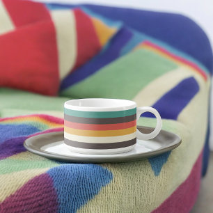 Vintage light color stripes bowl