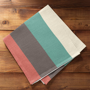 Vintage light color stripes cloth placemat