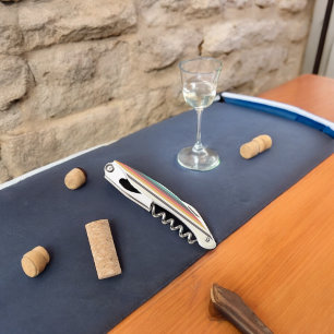 Vintage light color stripes waiter's corkscrew