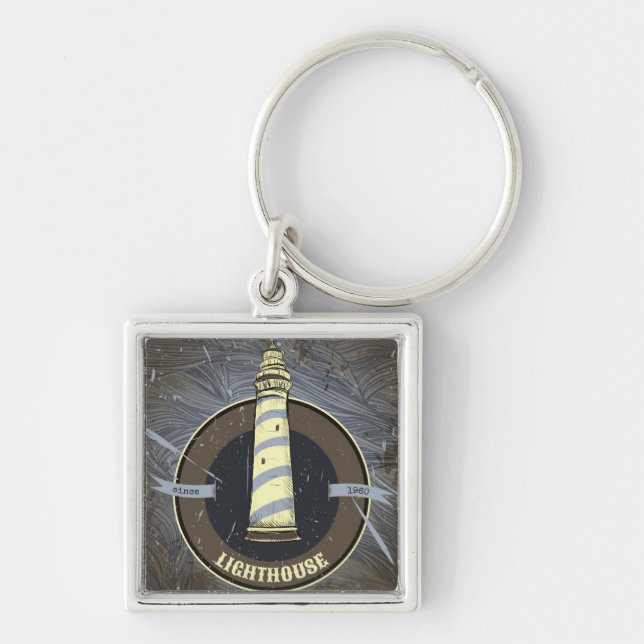 Vintage Lighthouse | 1960 Keychain (Front)
