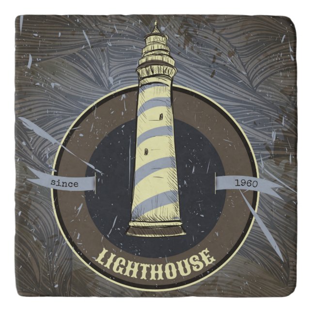 Vintage Lighthouse | 1960 Trivet (Front)