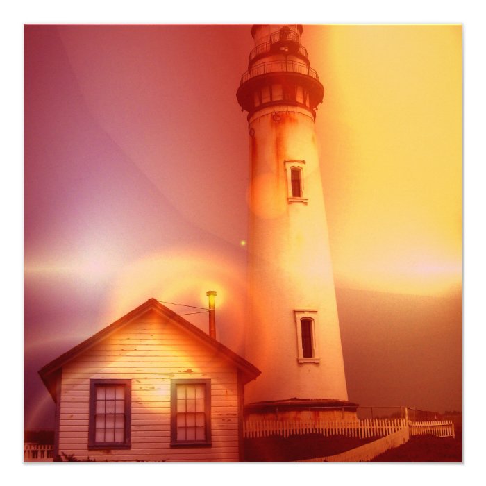 Vintage Lighthouse Invitation