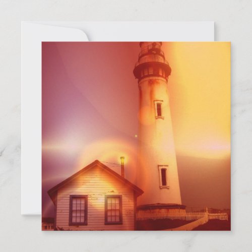 Vintage Lighthouse Invitation