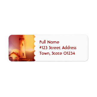 Vintage Lighthouse Mailing Label