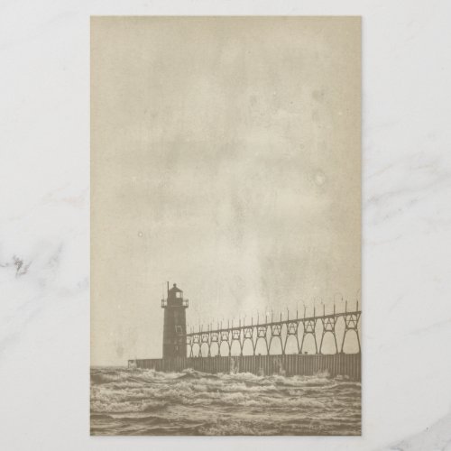 Vintage Lighthouse Paper Stationery