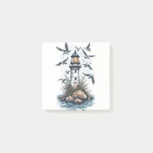 Vintage Lighthouse Post-it Notes