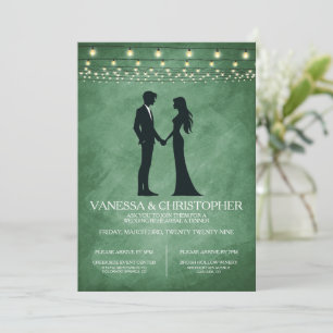 Vintage Lights Rehearsal Dinner Invitation