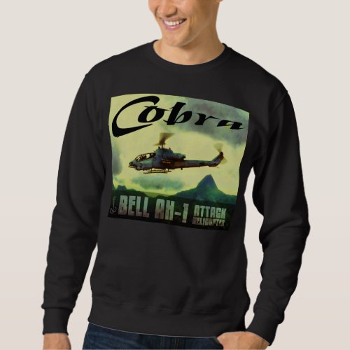 Vintage_Like Glow Painted Bell AH_1 Cobra Design Sweatshirt