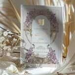 Vintage Lilac Floral 90th Birthday Party Foil Foil Invitation<br><div class="desc">Celebrate a 90th birthday with this exquisite vintage floral party invitation. Featuring intricate floral designs in soft lilac, lavender, and sage green tones, this invitation is beautifully enhanced with luxurious gold foil accents. The delicate artwork, coupled with classic fonts, creates a sophisticated and timeless look, perfect for honoring such a...</div>