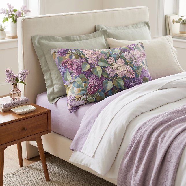 Vintage Lilac Flowers Pillow Case (Creator Uploaded)
