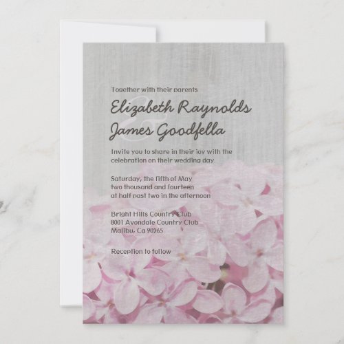 Vintage Lilac Wedding Invitations