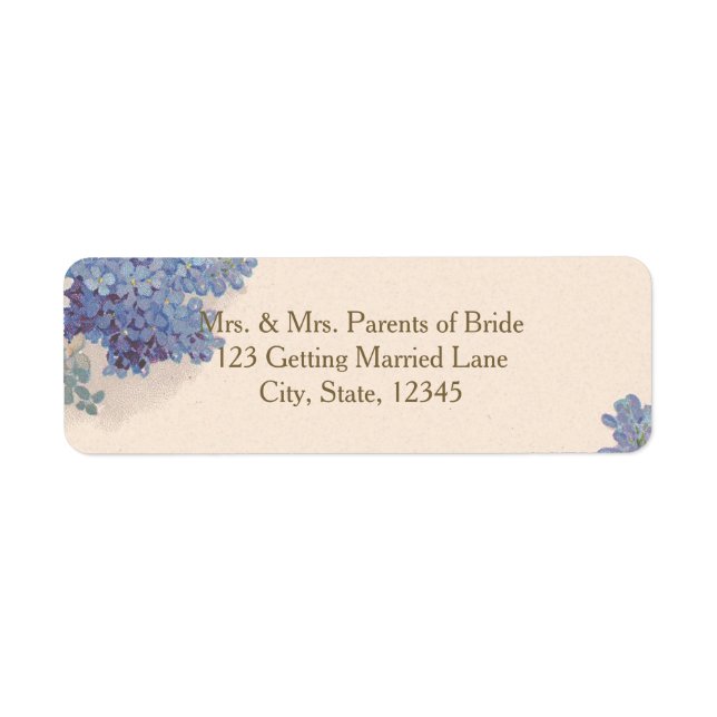 Vintage Lilacs Address Label (Front)