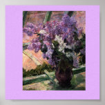 Vintage &quot;lilacs In A Window&quot; By Mary Cassatt 1880 Poster at Zazzle