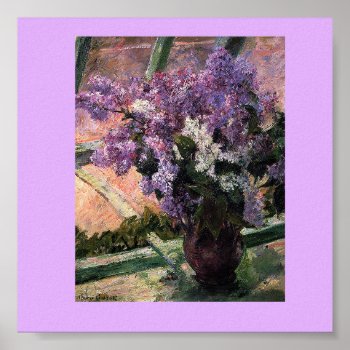 Vintage "lilacs In A Window" By Mary Cassatt 1880 Poster by dickens52 at Zazzle