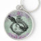 Vintage Lilacs Locket Keychain