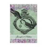 Vintage Lilacs Locket  RSVP Card
