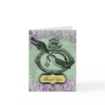 Vintage Lilacs Locket Thank You Note Cards