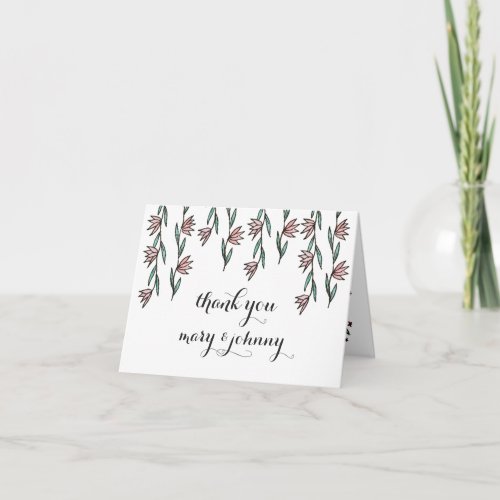 Vintage Lilies Thank_You Notes