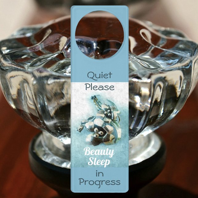 Vintage Lily Beautiful Blue Beauty Sleep Door Hanger (Creator Uploaded)