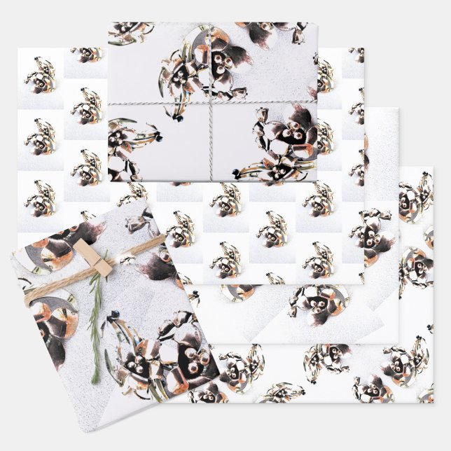 Vintage Lily Brooch Wrapping Paper Sheets (Creator Uploaded)