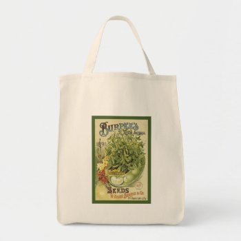 Vintage Lima Beans Tote Bag by EnKore at Zazzle