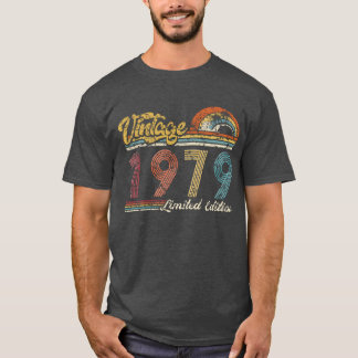 Vintage Limited Edition Vintage 1979 Birthday retr T-Shirt