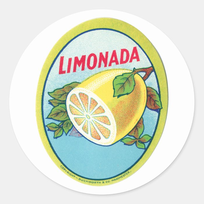 Vintage Limonada Label Sticker