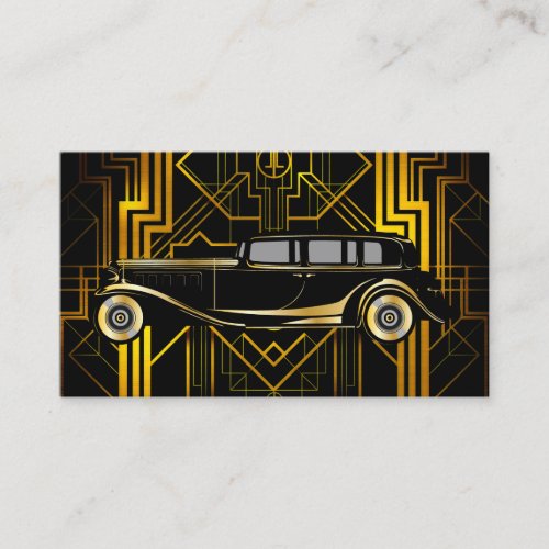 Vintage Limousine Service Business Card