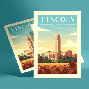 Vintage Lincoln Nebraska Postcard