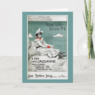 Vintage Lincolnshire, UK, Holiday Leaflet Card