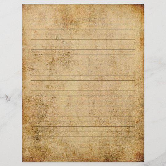 Vintage Lined Stationary Paper Zazzle