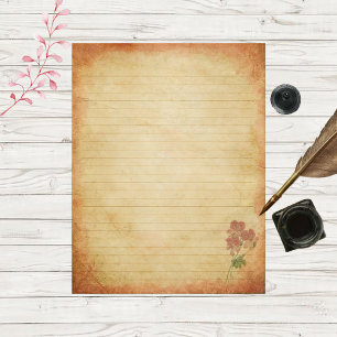 Vintage Lined Stationery