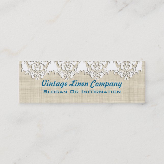 Vintage Linen And Lace Business Cards (Front)