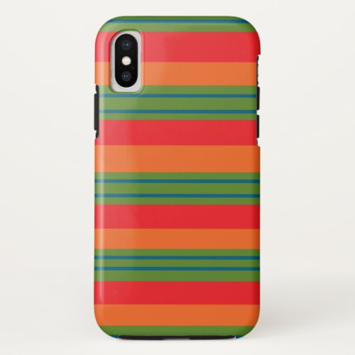 vintage lines pattern iPhone x case