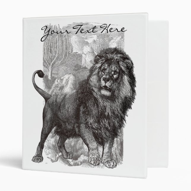 Vintage Lion Binder (Front/Inside)