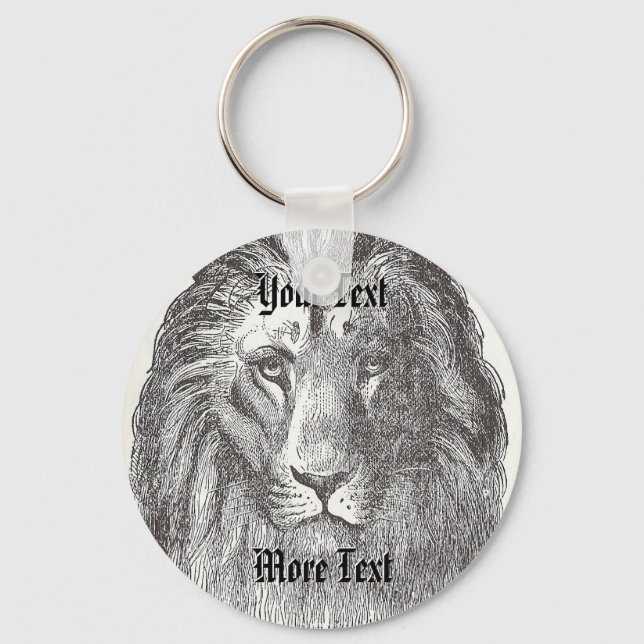 Vintage Lion Keychain (Front)