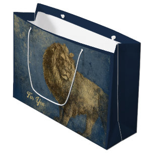 Vintage Lion Large Gift Bag