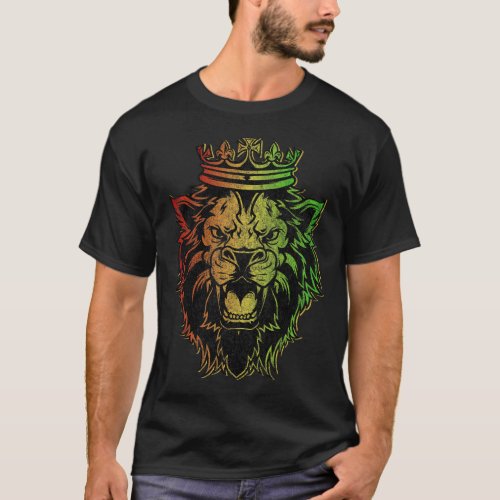 Vintage Lion of Judah Rastafarian T_Shirt