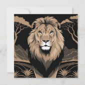 Vintage Lion Portrait (Front)