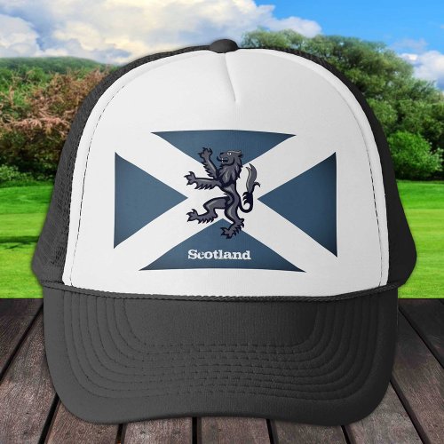 Vintage Lion  Scottish flag Scotland  fashion Trucker Hat