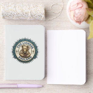 Vintage Lioness Notebook. England Foil Vow Books