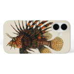 Vintage Lionfish Fish, Marine Ocean Life Animal iPhone 16 Case