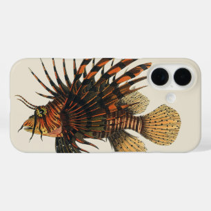Vintage Lionfish Fish, Marine Ocean Life Animal iPhone 16 Case