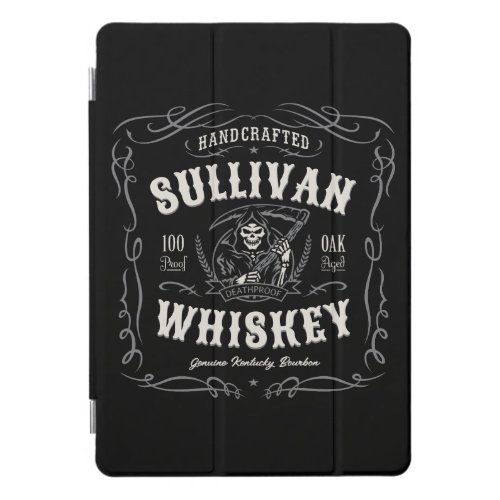 Vintage Liquor ADD NAME Old Grim Reaper Whiskey   iPad Pro Cover