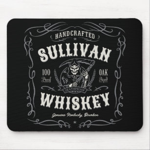 Vintage Liquor ADD NAME Old Grim Reaper Whiskey Mouse Pad