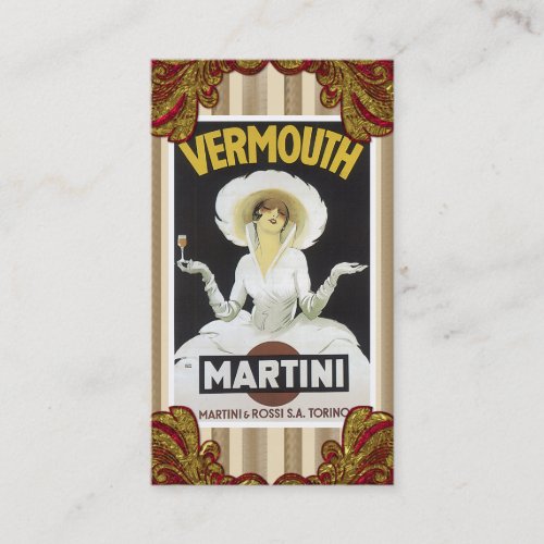 Vintage Liquor Business Card